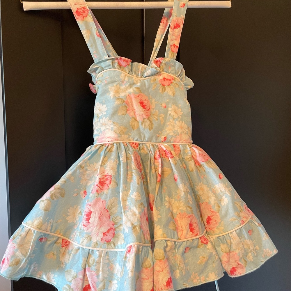 Dollcake ‘Chloe’ Floral Blue and Pink Kids Dress